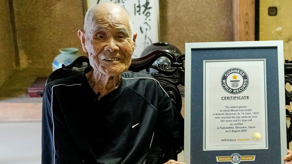 102-year-old man conquers Japan's highest peak in record-breaking climb