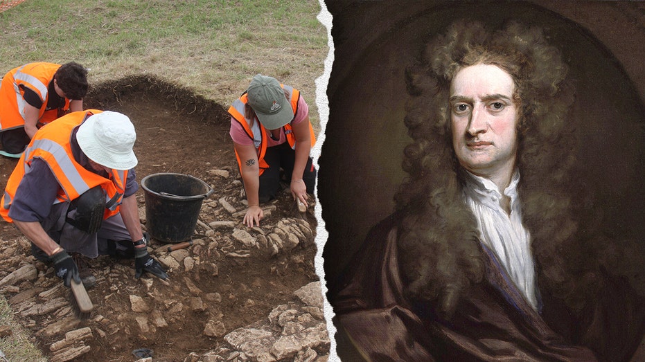 Archaeologists uncover house tied to Isaac Newton beside his legendary apple tree