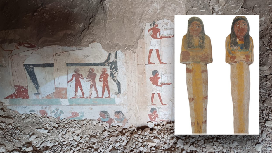 Archaeologists uncover never-before-seen tombs of ancient Egyptian officials