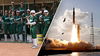 Artemis II launch steals the show at college softball game as players stare skyward in amazement