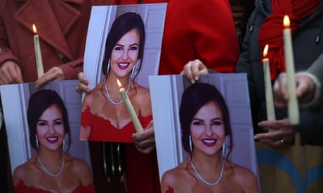 Ashling Murphy: thousands attend vigil for Irish teacher killed going for run