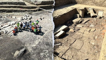 Construction workers clearing old bombs unexpectedly find 'important' ancient sanctuary