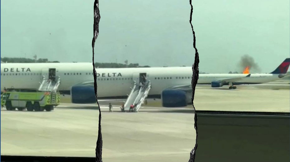 Delta passengers in Orlando evacuate plane due to engine fire