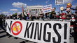 Democrats who rallied at 'No Kings' protests applaud King Charles in Congress