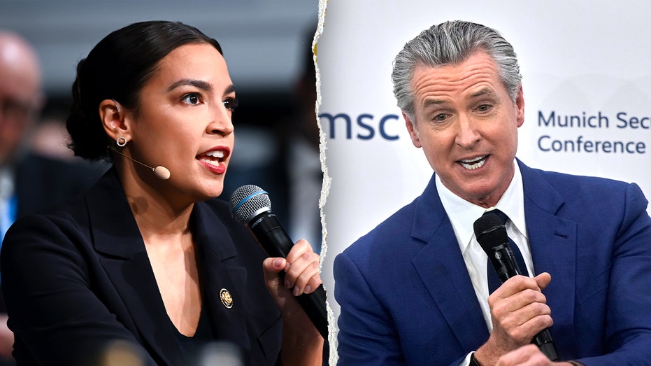 'Doubling down on stupid': Newsom, AOC, trash Trump at European summit as they raise 2028 profiles