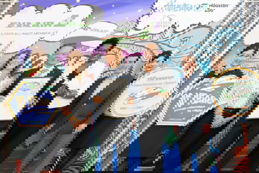 EVA Air Celebrates Ten Years of Successful Service on the Houston-Taipei Route, Highlighting its Role in Strengthening Taiwan-U.S. Relations and Promoting Cultural and Economic Exchange