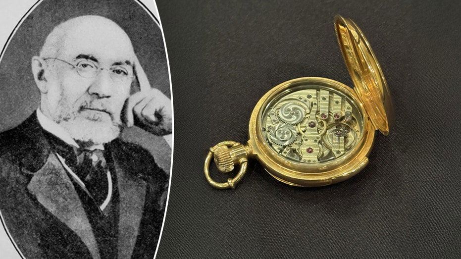 Famous Titanic passenger's pocket watch that stopped at moment doomed ship sank sells for record at auction