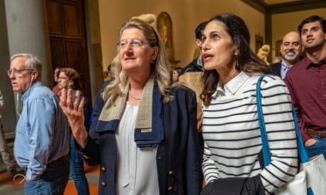 Florida principal who lost job over ‘pornographic’ David statue visits Italy