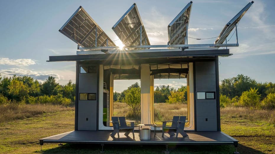 High-tech canopy provides off-grid power and water