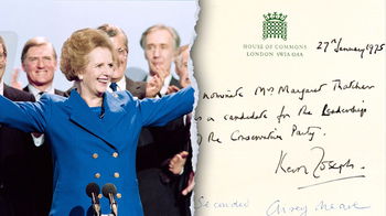 Historic letter that marked Margaret Thatcher's rise to power discovered hidden in garage