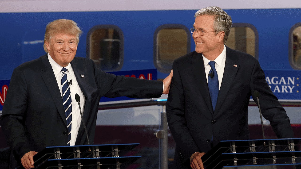 Jeb Bush heaps praise on Trump's 'unprecedented support' for Iranians 10 years after heated primary
