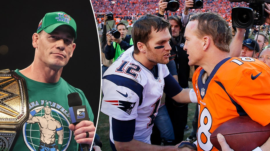 John Cena's cryptic post of Tom Brady, Peyton Manning photo gets fans speculating about final opponent