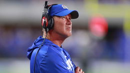 Kansas fined $25,000 for coach's 'inaccurate statement' about pocket knife hitting staffer in Texas Tech game
