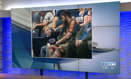 Kentucky coalminer goes viral over picture of him at son’s basketball game