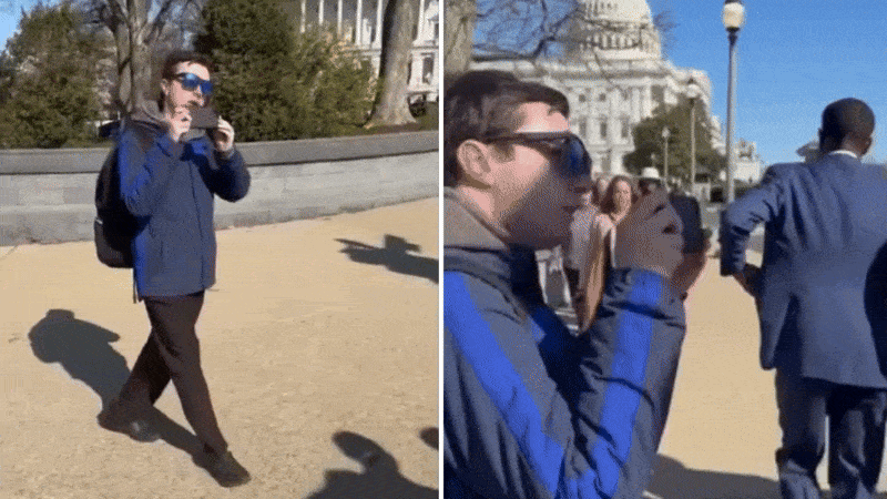 Republican lawmaker confronted over Signal chat leak, responds sharply