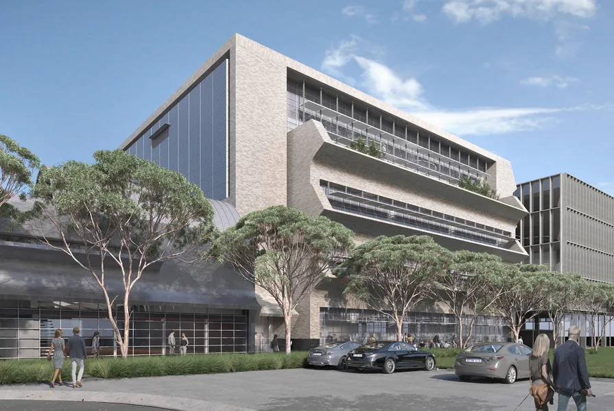 Smart Design Studio’s next curved brick office building