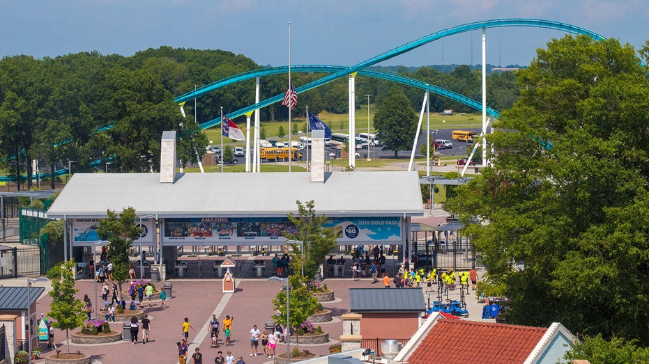 Thrill seekers face historic 100-foot drop on amusement park's newest water ride
