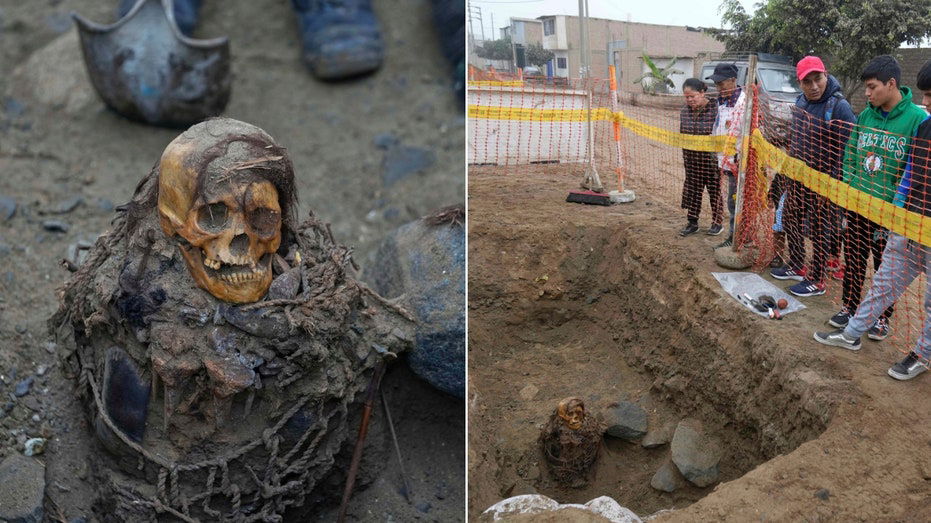 Utility workers digging trenches stumble upon 1,000-year-old mummy with intact hair