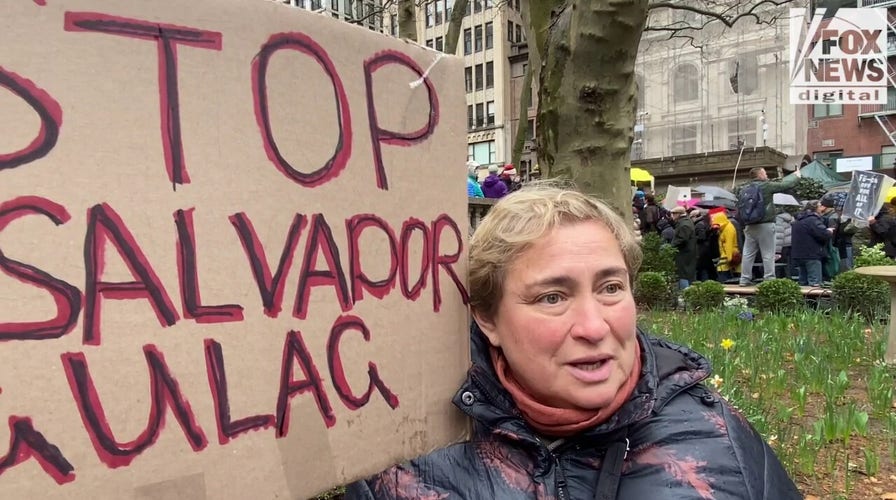 WATCH: Anti-Trump protesters slam budget reforms, label administration 'robber barons'
